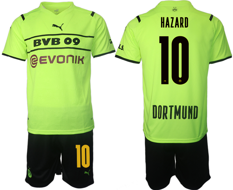 Men 2021-2022 Club Borussia Dortmund Cup green #10 Soccer Jersey->borussia dortmund jersey->Soccer Club Jersey